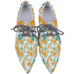 Design Pattern Seamless Tropical Pointed Oxford Shoes