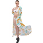 Design Pattern Seamless Tropical Maxi Chiffon Beach Wrap