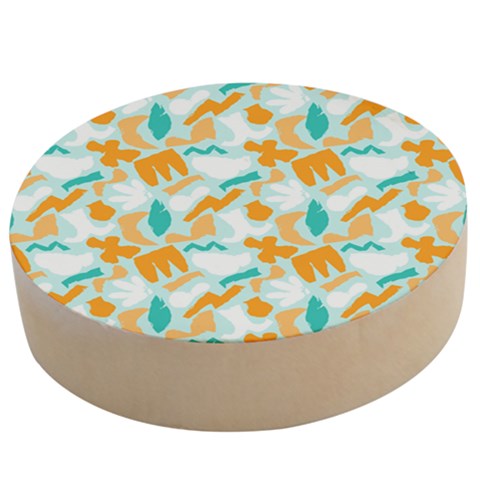 Design Pattern Seamless Tropical Wooden Bottle Opener (Round) from ArtsNow.com