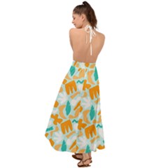 Backless Maxi Beach Dress 