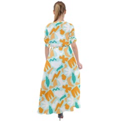 Waist Tie Boho Maxi Dress 
