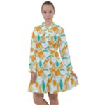 Design Pattern Seamless Tropical All Frills Dress