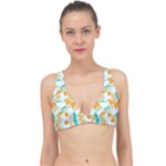 Design Pattern Seamless Tropical Classic Banded Bikini Top