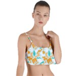 Design Pattern Seamless Tropical Layered Top Bikini Top 