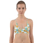 Design Pattern Seamless Tropical Wrap Around Bikini Top