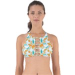 Design Pattern Seamless Tropical Perfectly Cut Out Bikini Top