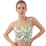 Design Pattern Seamless Tropical Mini Tank Bikini Top