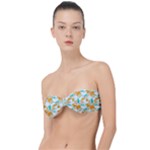 Design Pattern Seamless Tropical Classic Bandeau Bikini Top 