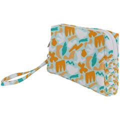 Design Pattern Seamless Tropical Wristlet Pouch Bag (Small) from ArtsNow.com