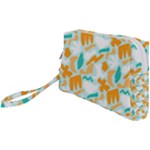 Design Pattern Seamless Tropical Wristlet Pouch Bag (Small)