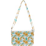 Design Pattern Seamless Tropical Double Gusset Crossbody Bag