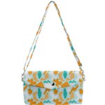 Design Pattern Seamless Tropical Removable Strap Clutch Bag