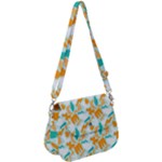 Design Pattern Seamless Tropical Saddle Handbag