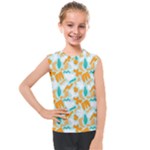 Design Pattern Seamless Tropical Kids  Mesh Tank Top