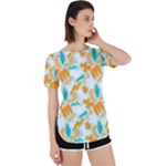 Design Pattern Seamless Tropical Perpetual Short Sleeve T-Shirt