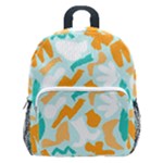 Design Pattern Seamless Tropical Kids  Age 5-10 Lightweight School Backpack with Side Pockets
