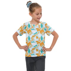 Kids  Mesh Piece T-Shirt 