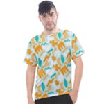 Design Pattern Seamless Tropical Men s Sport Top