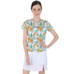 Design Pattern Seamless Tropical Women s Sports Top