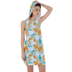 Racer Back Hoodie Dress 