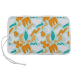 Design Pattern Seamless Tropical Pen Storage Case (M)