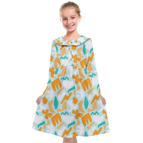 Design Pattern Seamless Tropical Kids  Midi Sailor Dress from ArtsNow.com
