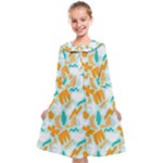 Design Pattern Seamless Tropical Kids  Midi Sailor Dress