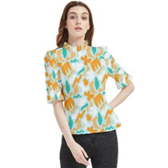 Frill Neck Blouse 
