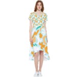 Design Pattern Seamless Tropical High Low Boho Dress