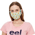 Design Pattern Seamless Tropical Crease Cloth Face Mask (Adult)