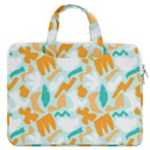 Design Pattern Seamless Tropical MacBook Pro 13  Double Pocket Laptop Bag