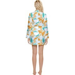 Long Sleeve Satin Robe 