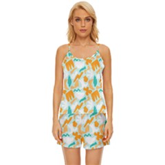 Satin Pajama Short Set 