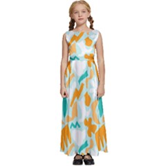 Kids  Satin Sleeveless Maxi Dress 