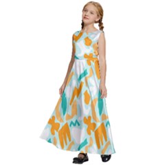 Kids  Satin Sleeveless Maxi Dress 