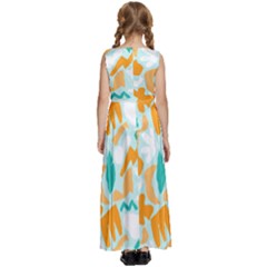 Kids  Satin Sleeveless Maxi Dress 