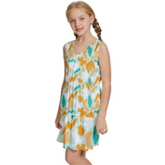Kids  Sleeveless Tiered Mini Dress 