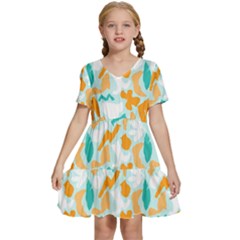 Kids  Short Sleeve Tiered Mini Dress 