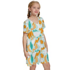 Kids  Short Sleeve Tiered Mini Dress 