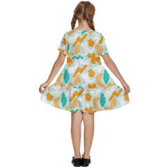 Kids  Short Sleeve Tiered Mini Dress 