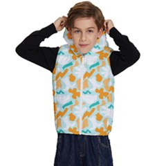 Design Pattern Seamless Tropical Kids  Stylish Hooded Puffer Vest from ArtsNow.com