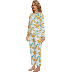 Womens  Long Sleeve Lightweight Pajamas Set 