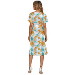 Women s Kimono Wrap Satin Dress 