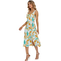 Women s Sleeveless Corset Midi Dress 