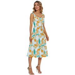 Women s Sleeveless Corset Midi Dress 