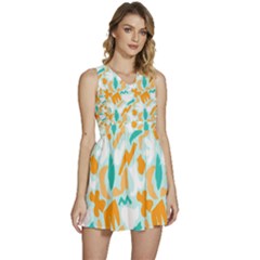 Sleeveless High Waist Mini Dress 