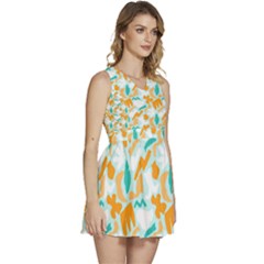 Sleeveless High Waist Mini Dress 
