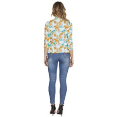 Women s 3/4 Sleeve Ruffle Edge Open Front Jacket 