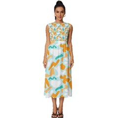 Sleeveless Round Neck Midi Dress 