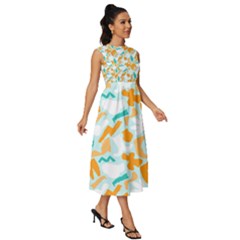 Sleeveless Round Neck Midi Dress 